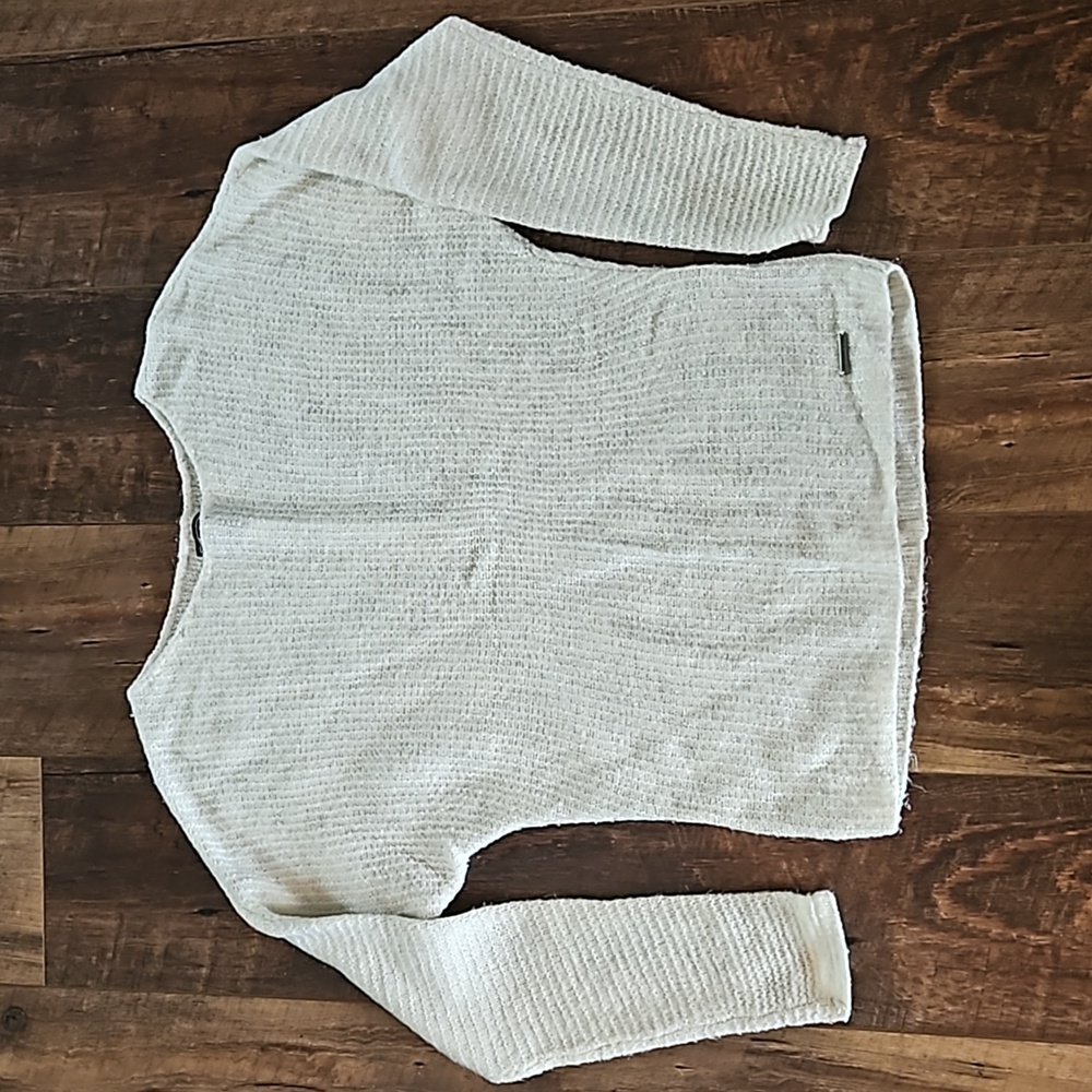 Abercrombie & Fitch cream dolman sleeve sweater small
